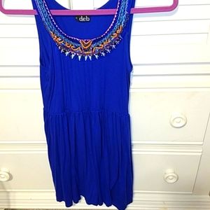 Deb blue dress